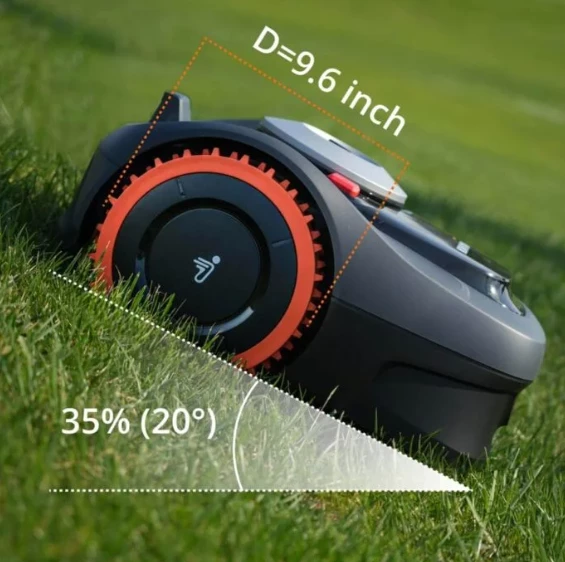 Rrota off-road, Segway Navimow, I1, 248 mm, për Navimow Series i, zezë/portokalli, set 2 copë