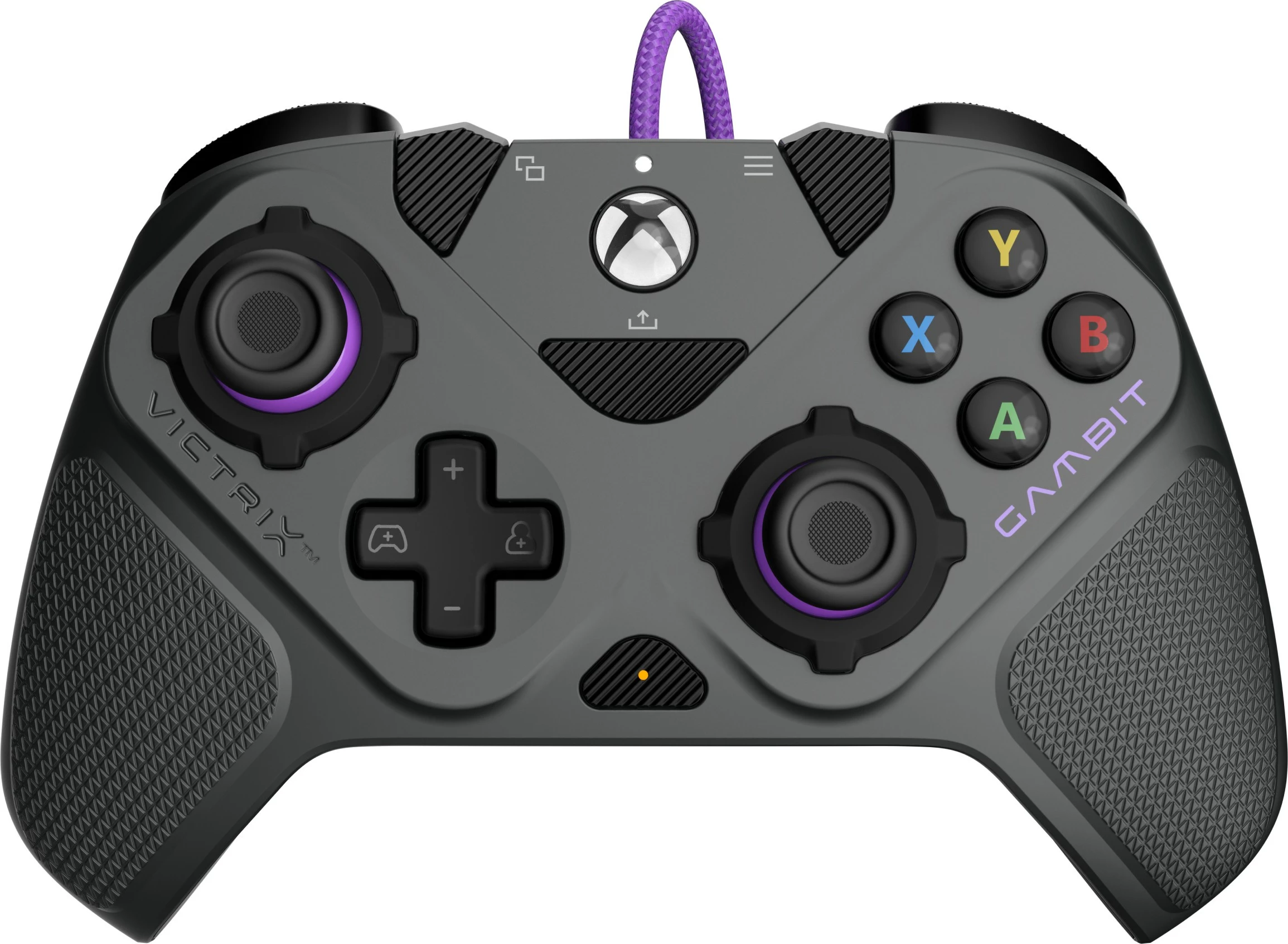 Gamepad PDP 049-006-GY, PC, Xbox One, Xbox Series S/X, Wired, 3 m, Ngjyrë e zezë, gri, vjollcë