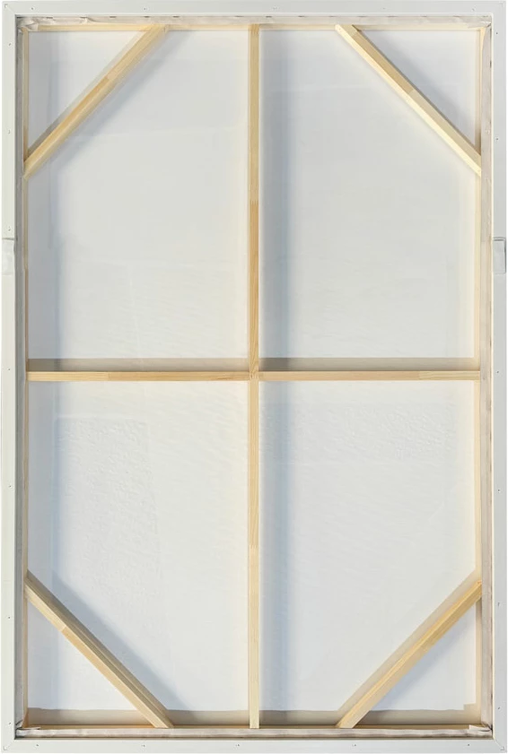 Pikturë dekorative FRACTAL B me kornizë, kanavacë, bezhë, kafe, e zezë, 82.6x4.3x122.6cm