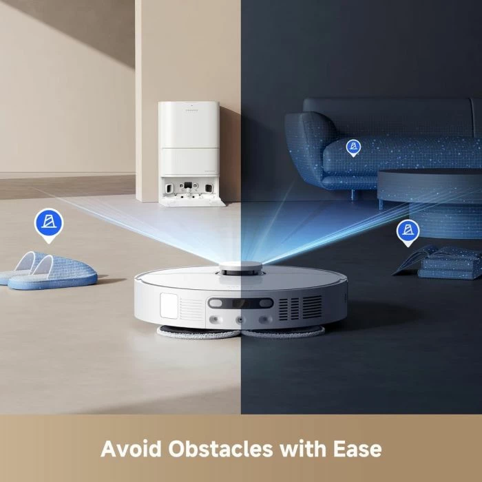 Fshesë robotike me mop DREAME D20 Ultra RLD31SE 13000Pa, stacion PowerDock, e bardhë
