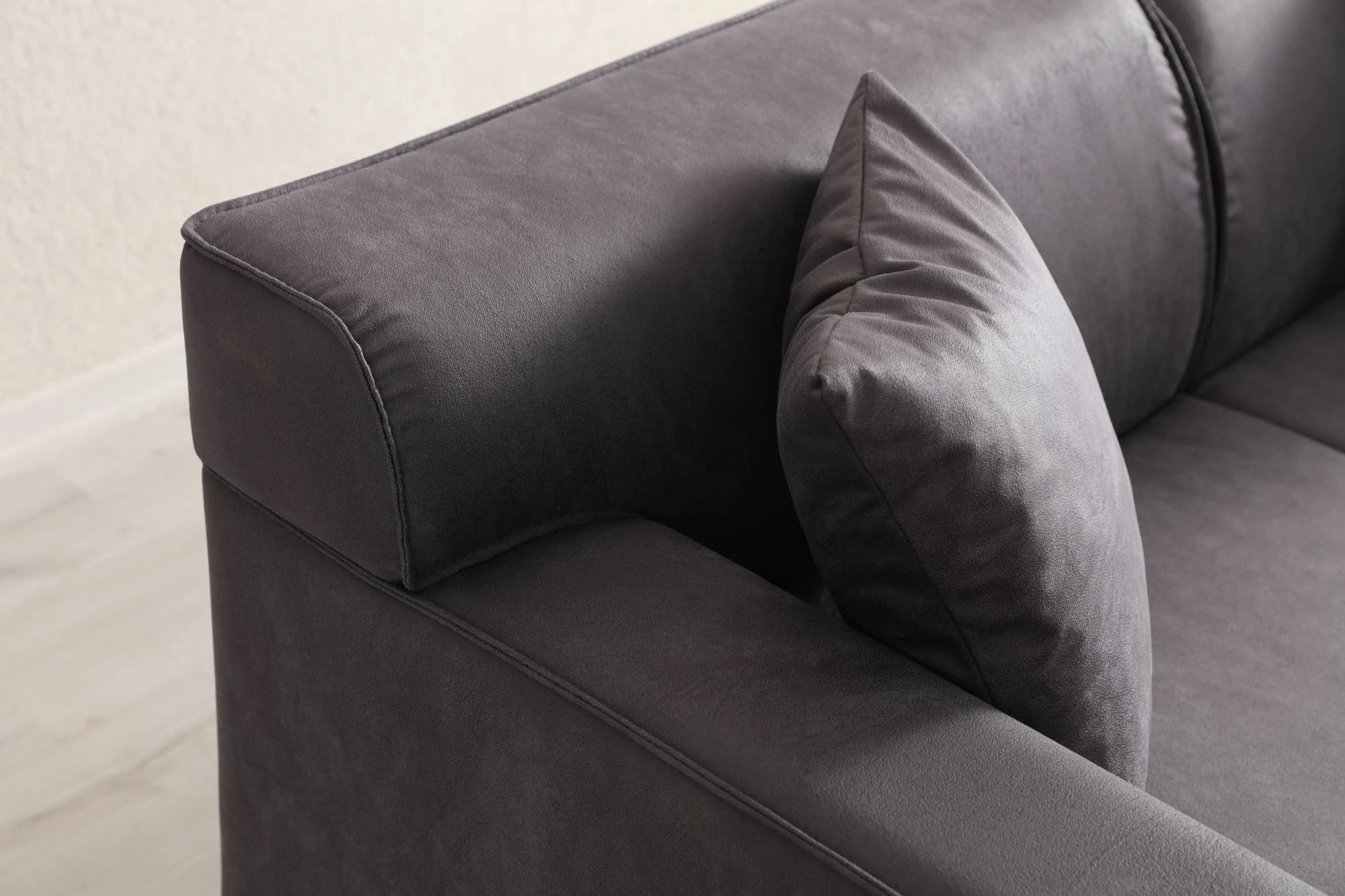 Divan dy-vendësh, ngjyrë antracit, Atelier del Sofa, New Petra 2