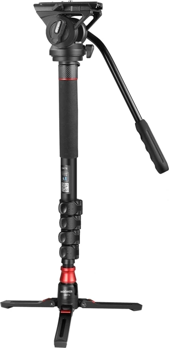 Tripod/monopod Neewer GM76, 179 cm, për kamera, alumini, i zi