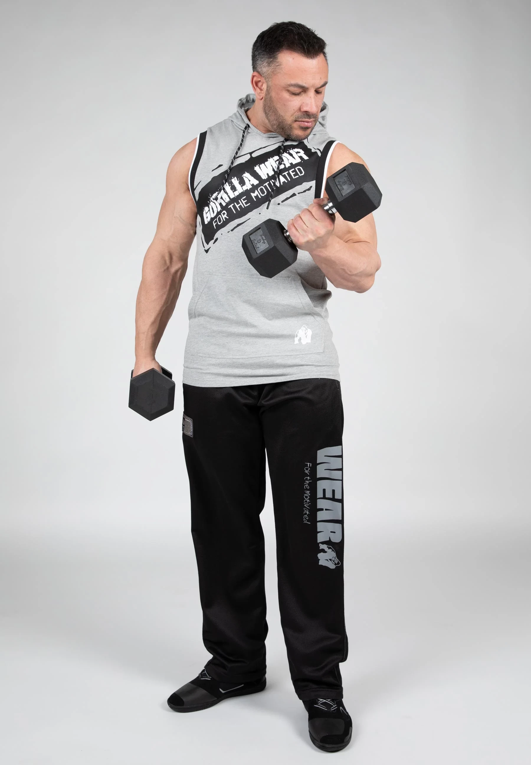 Loretto Hooded Tank Top - Gray Melange [Madhësia: 2XL]