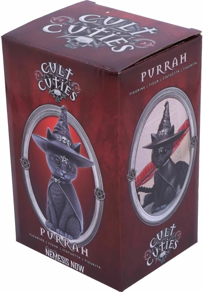 Figurinë dekorative NEMESIS NOW Purrah 13.5 cm, e zezë
