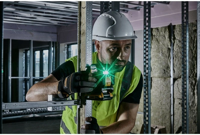 Nivel lazer DeWALT DCLE34021N-XJ, 18V, 55m, zi/verdhë