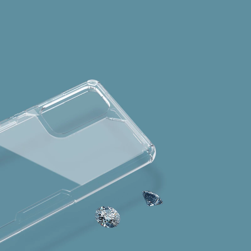 Mbështjellës Nillkin Nature Pro për Samsung Galaxy A73, transparent, i bardhë