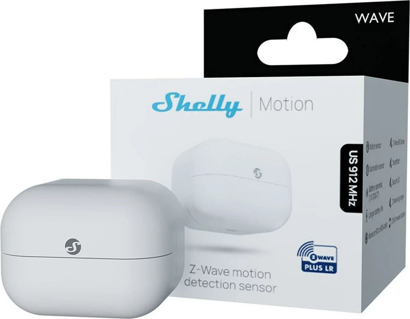 Sensor lëvizjeje Shelly Wave Motion EU, wireless, i bardhë