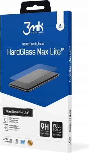 Xham mbrojtës 3MK HardGlass Max Lite për Realme 10 4G, full screen, 9H