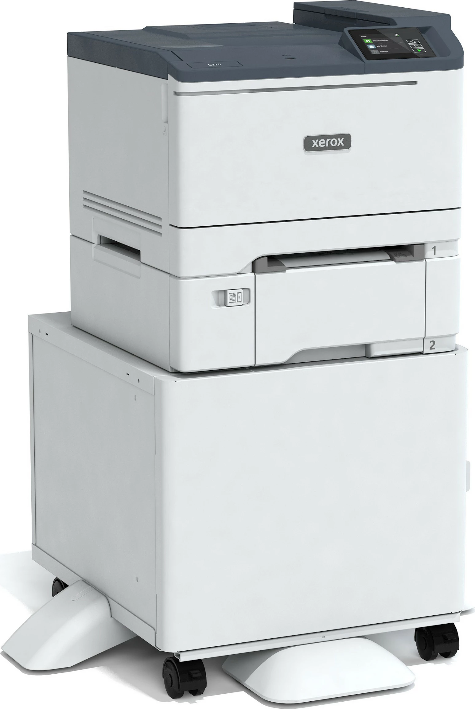 Printer lazer me ngjyra Xerox C320 DNI, A4, Duplex, Wi‑Fi, Ethernet, 33 ppm, bardhë/gri