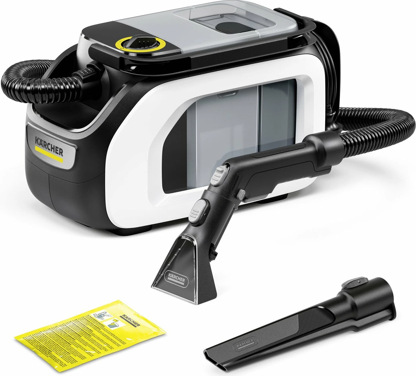 Pastrues tapetesh me spërkatje-ekstraktim Karcher SE 3 Compact EU (1.081-530.0) 500W 1.7L, bardhë, set me aksesorë + RM 519 100ml