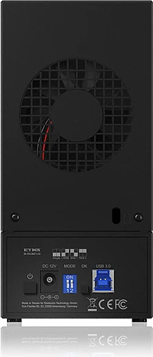 Kasë eksternale ICY BOX IB-RD3621U3, 2x3.5", USB 3.0, RAID, e zezë