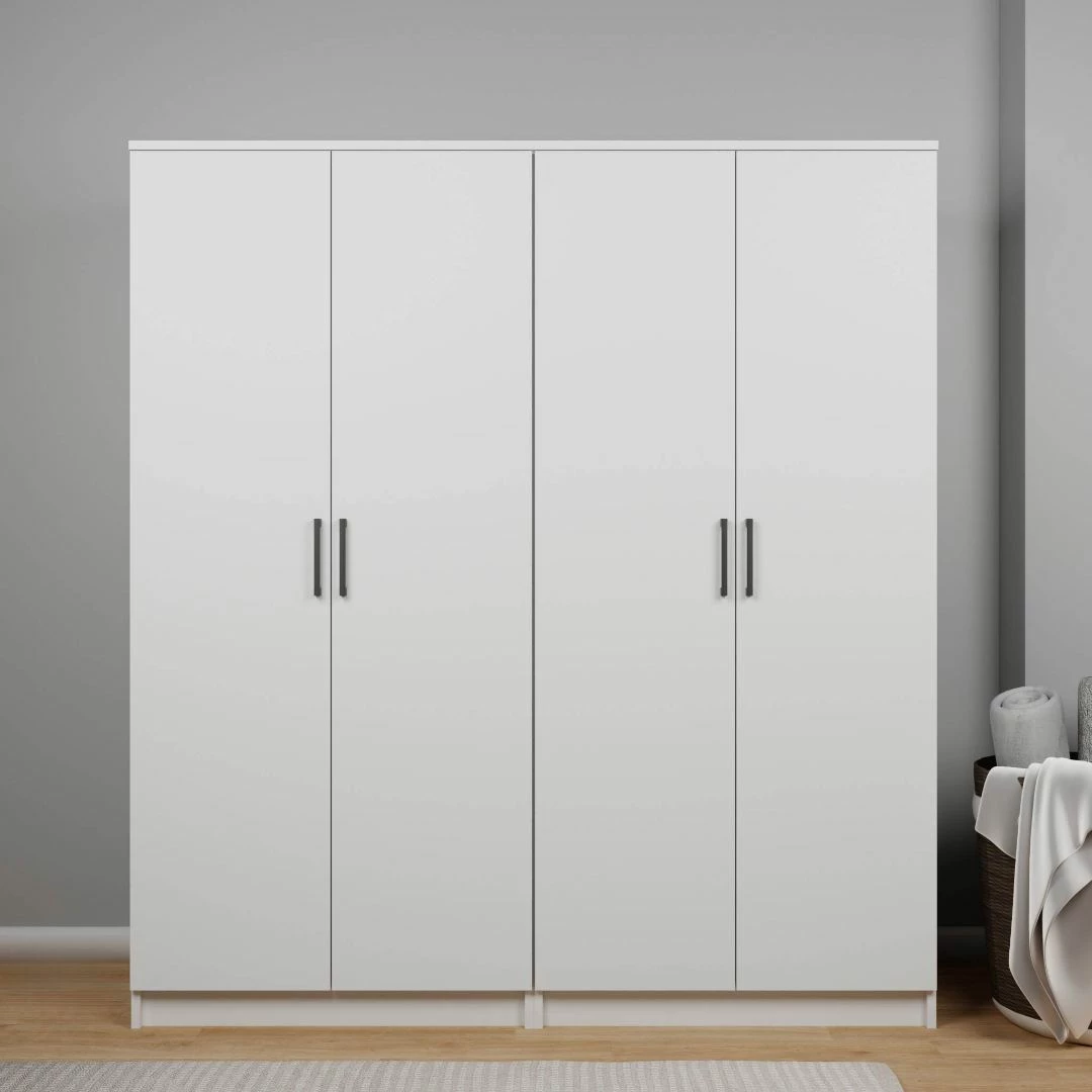 Dollap për rroba, ngjyrë e bardhë, Skye Decor, Kardelen 1600-103