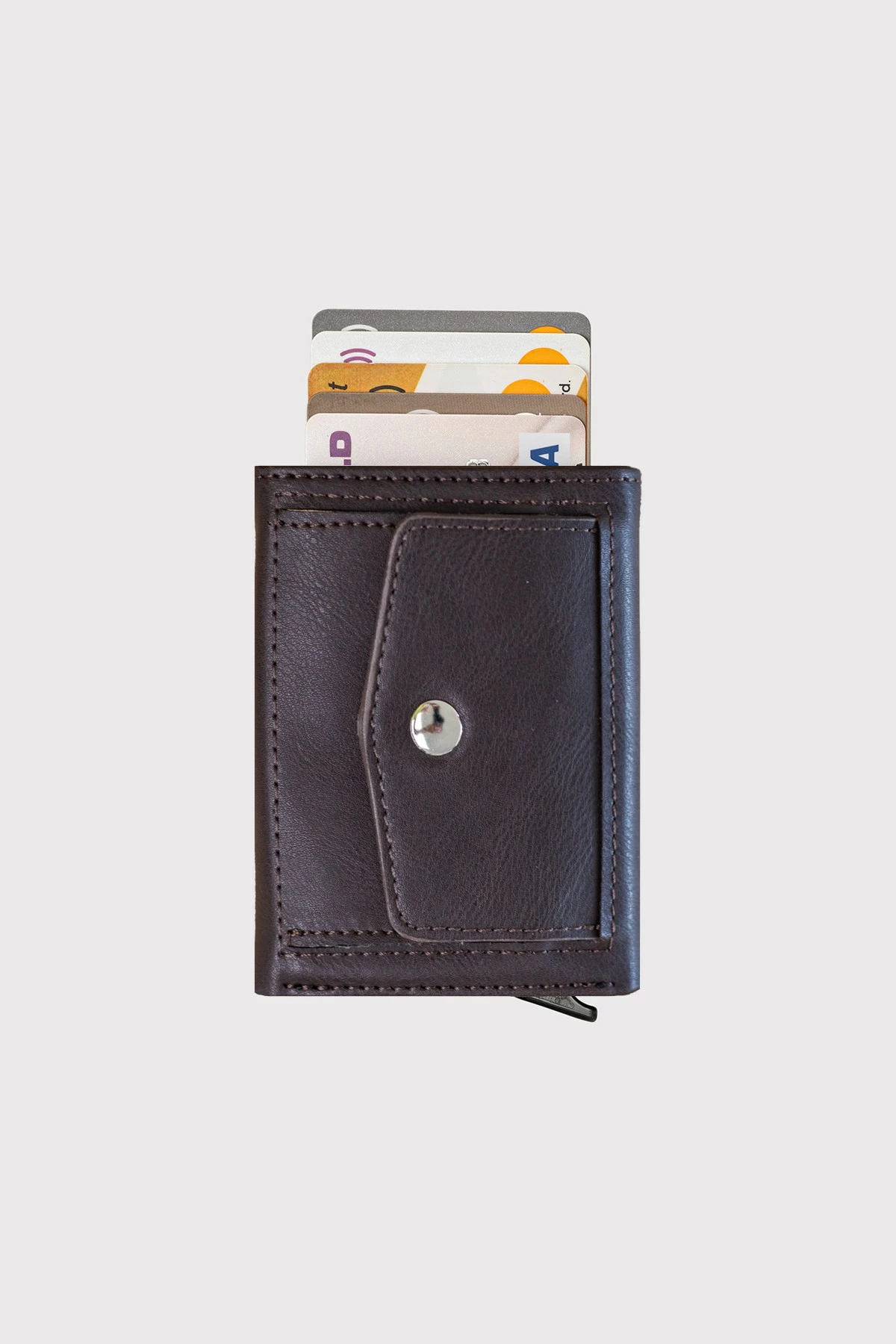 Portofol unisex Zoozie Bags, Malta, ngjyrë kafe