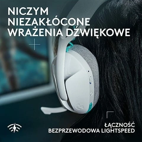 Kufje Logitech G321, wireless, Bluetooth, të bardha