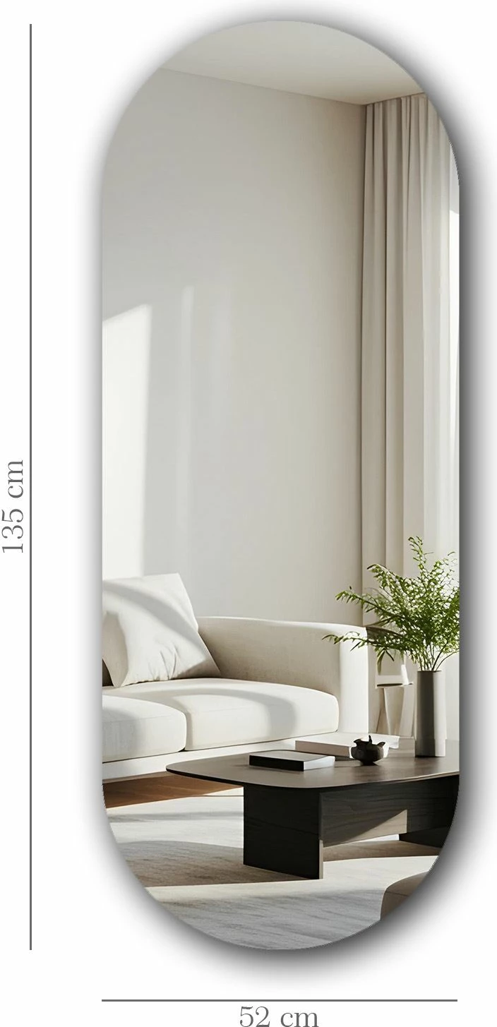 Pasqyrë Skye Decor, shumëngjyrëshe, 52x135cm, 52135Ayna-004