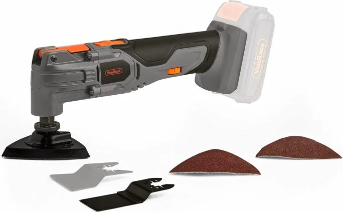 Vegël multifunksionale pa kabllo VonHaus E-Series 18V, pa bateri/karikues, me aksesorë, e zezë/gri