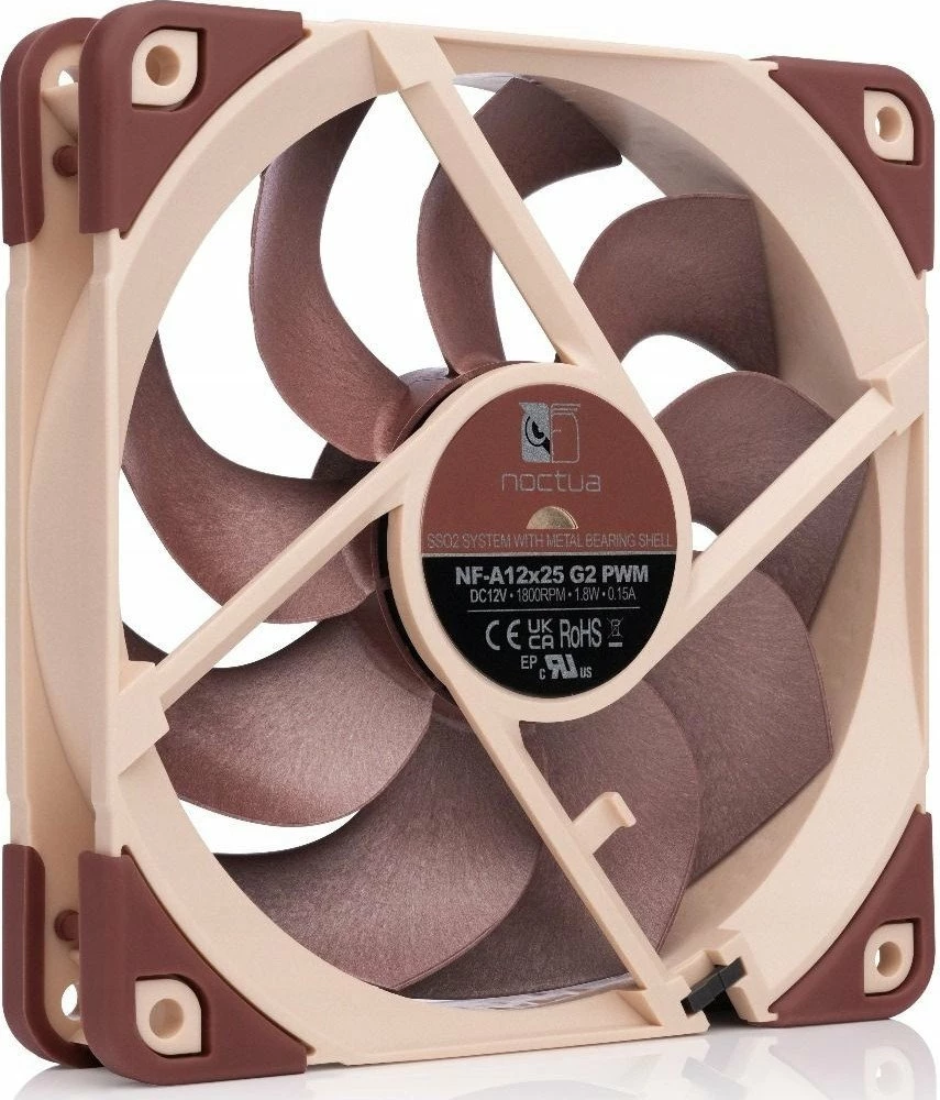 Ventilator kompjuteri Noctua NF-A12x25 G2 PWM 120mm 4-pin, kafe/bezhë, 1 copë