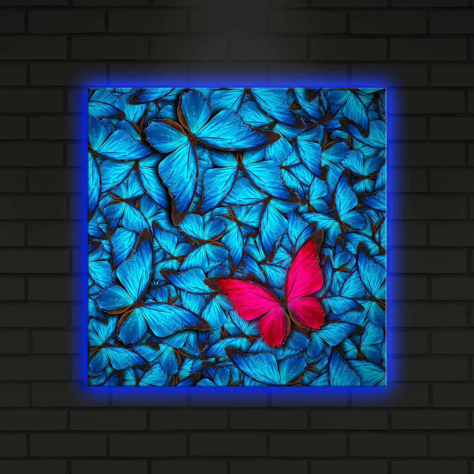 Pikturë dekorative me drita LED, Wallity, 4040DACT-10, shumëngjyrëshe, 40x40cm