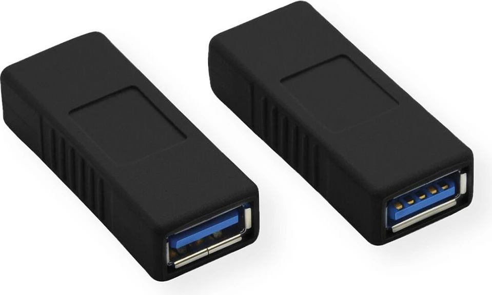 Adapter USB VALUE USB 3.2 Gen 1, Type-A femër-femër, 5 Gbit/s, i zi
