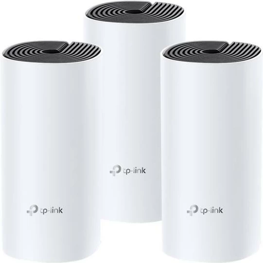 Ruter/Access Point Mesh TP-Link Deco M4 AC1200 dual-band Wi‑Fi 1Gbps, set 3-pack, e bardhë