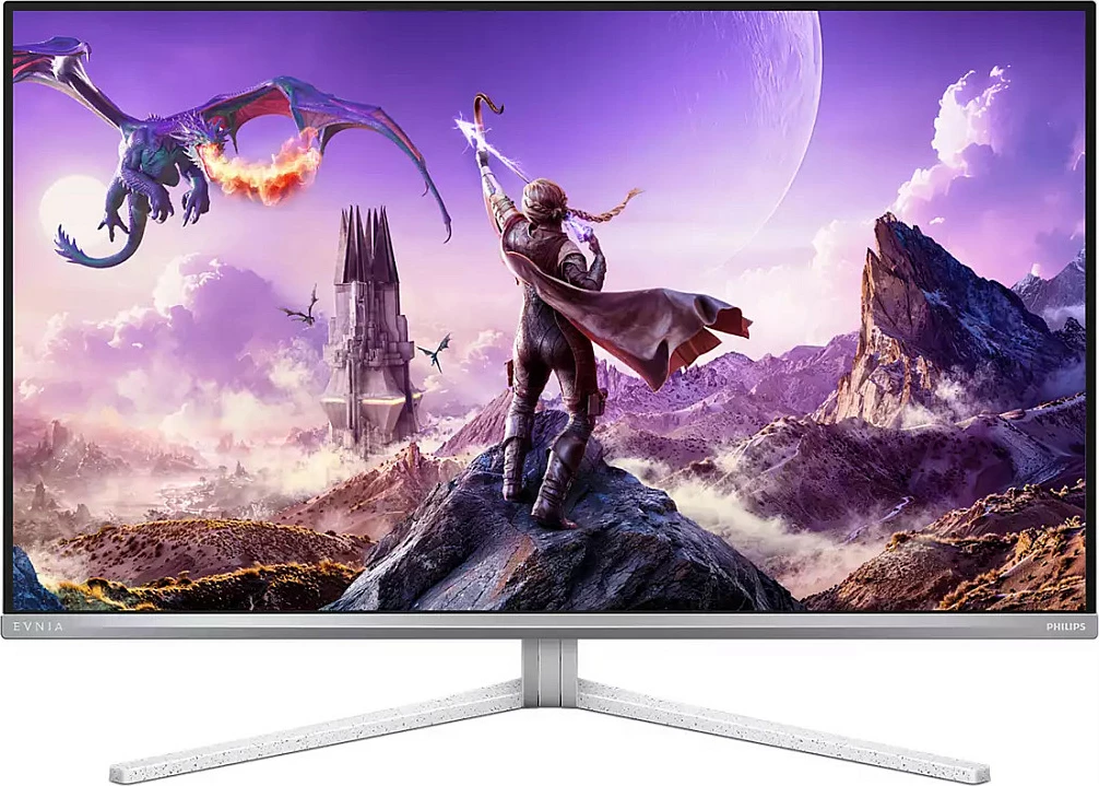 Monitor Philips Evnia 8000 32M2N8900P/00, 31.5", 4K UHD, QD-OLED, 240Hz, i bardhë