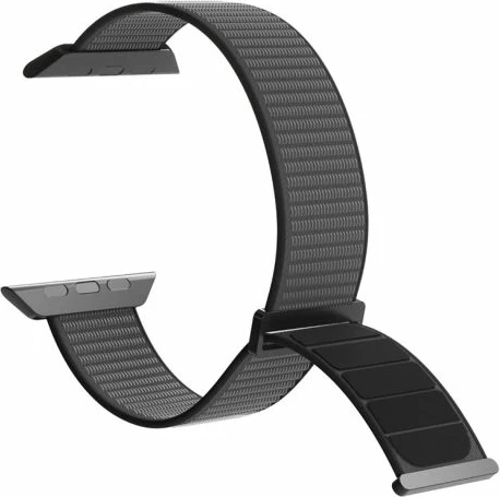 Rrip sportiv najloni për Apple Watch Puro, i zi