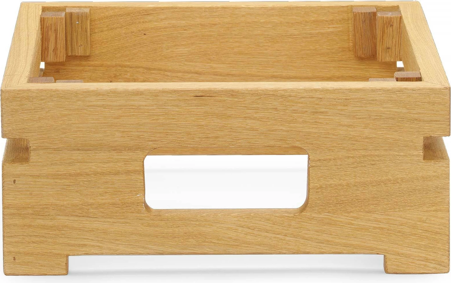 kuti ekspozimi bufeti prej druri, Fine Dine Madeira 239551, lis i fortë, për bukë/fruita ose tabaka ekspozimi, ngjyrë kafe