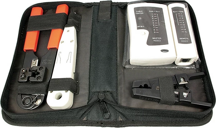 Set veglash rrjeti LogiLink WZ0012, tester kabllo, krimpues RJ45
