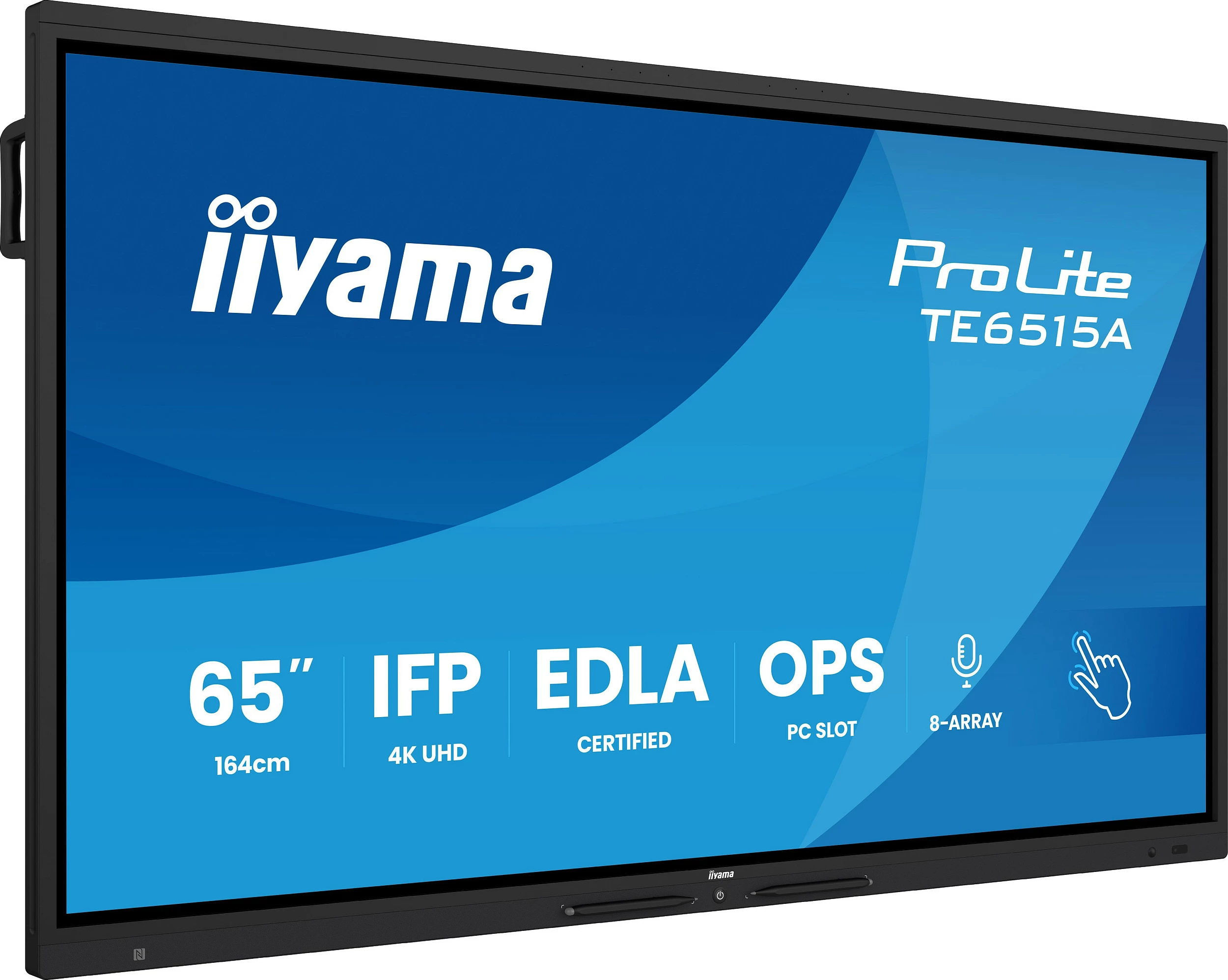 Ekran interaktiv iiyama ProLite TE6515A-B2AG, 65" 4K UHD, i zi