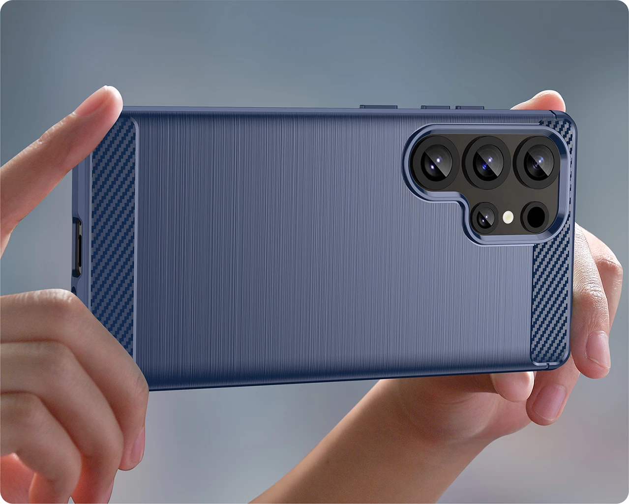 Mbështjellës Hurtel për Samsung Galaxy S25 Ultra, TPU, Kaltër