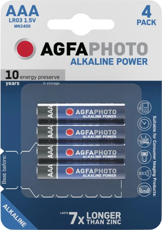 AGFAPHOTO Alkaline Power AAA LR03 1.5V MN2400