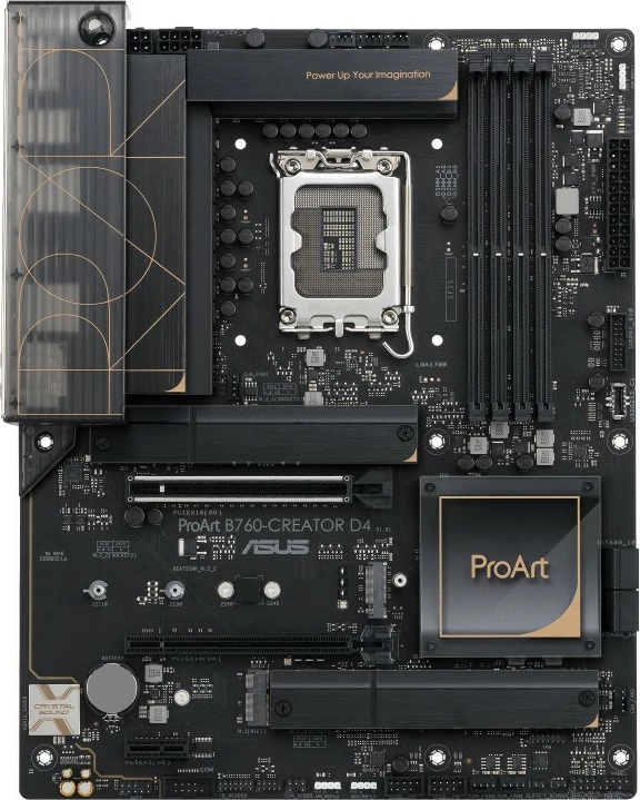 Pllakë amë ASUS ProArt B760-Creator D4, Intel, LGA 1700, DDR4, 128 GB