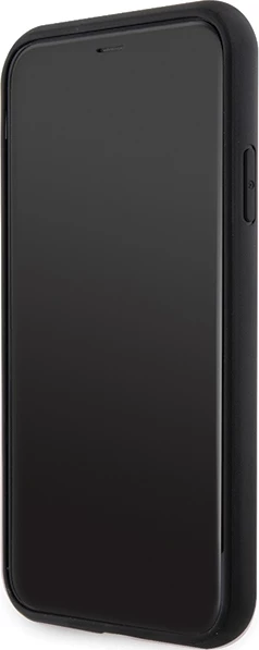 Mbështjellës Guess GUHMN61HGCFSEK për iPhone 11/XR 6.1", MagSafe, i zi