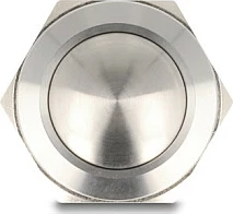 Switch DeLOCK 22041, pushbutton 2P, IP65, 250V/5A, argjendtë