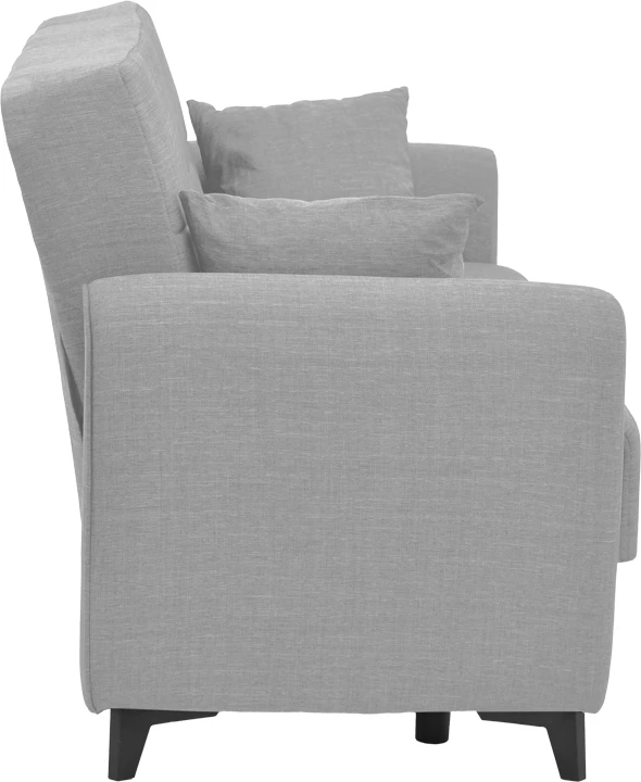 Divan-krevat me depo Lincoln, dy vendesh, ngjyrë e hirtë e çelët, 165x85x90cm