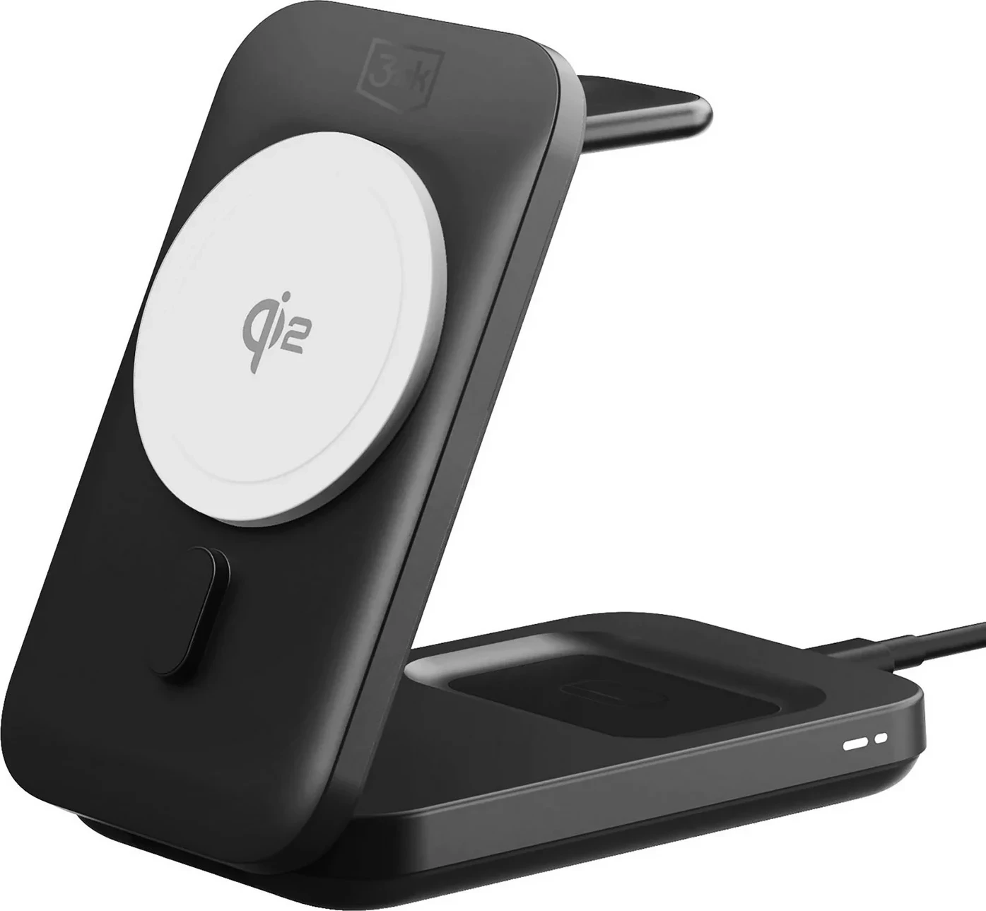 Karikues wireless 3MK MagRocket 3-in-1, 15W, zi