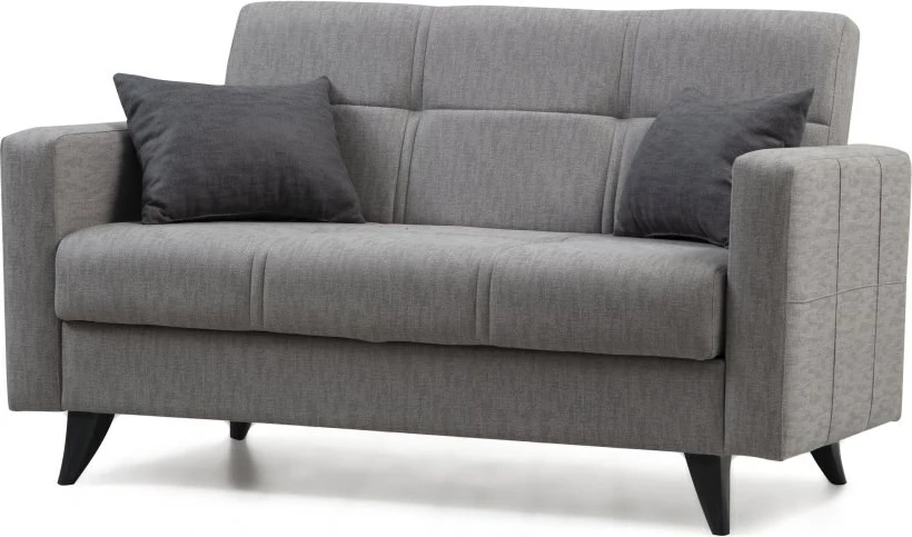Krevat-sofa dy ulëse, Polya, ngjyrë gri e çelët