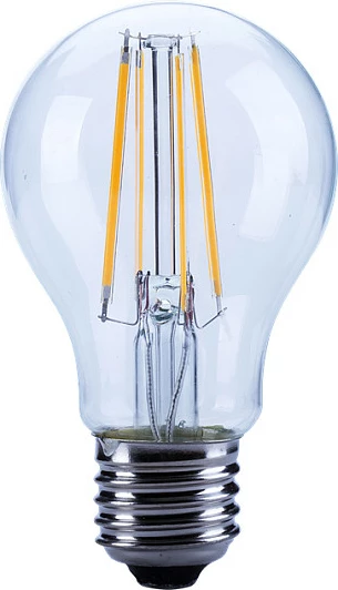 Llambë LED filament Opple A60 E27, 7W 806lm 2700K dimmable, transparente