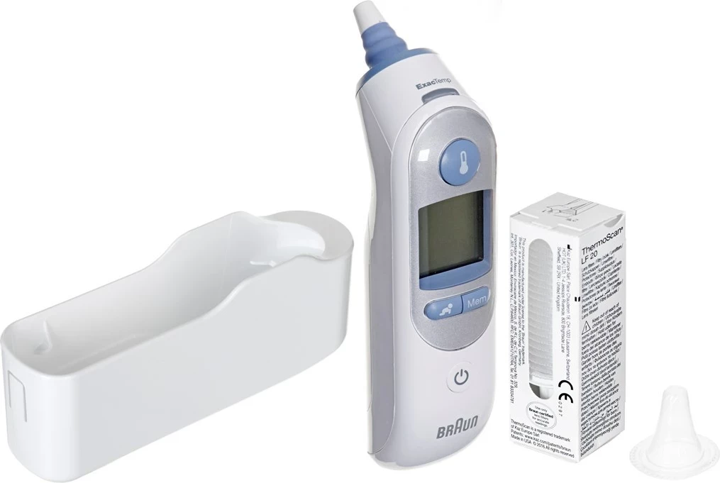 Termometër trupor Braun ThermoScan 7 IRT6520 për vesh, i bardhë