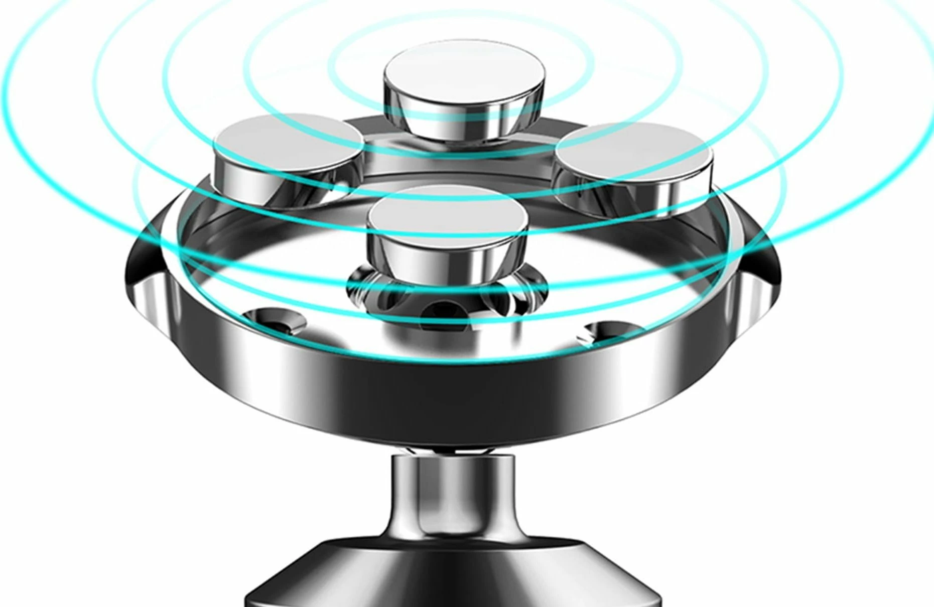 Mbajtës magnetik për celular Baseus Small Ears, rrotullim 360°, montim në kroskot, i zi