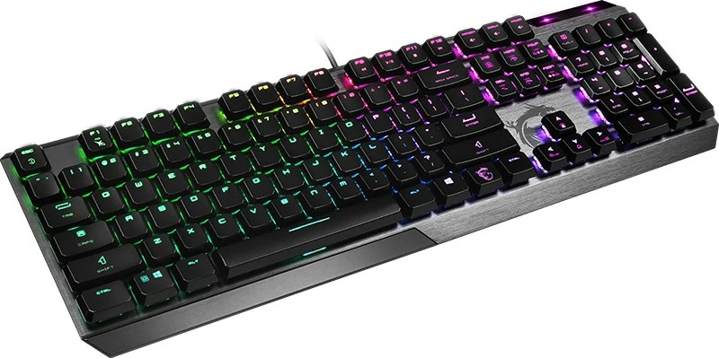 Tastierë gaming MSI VIGOR GK50 Low Profile, mekanike, RGB, USB, e zezë/metalike