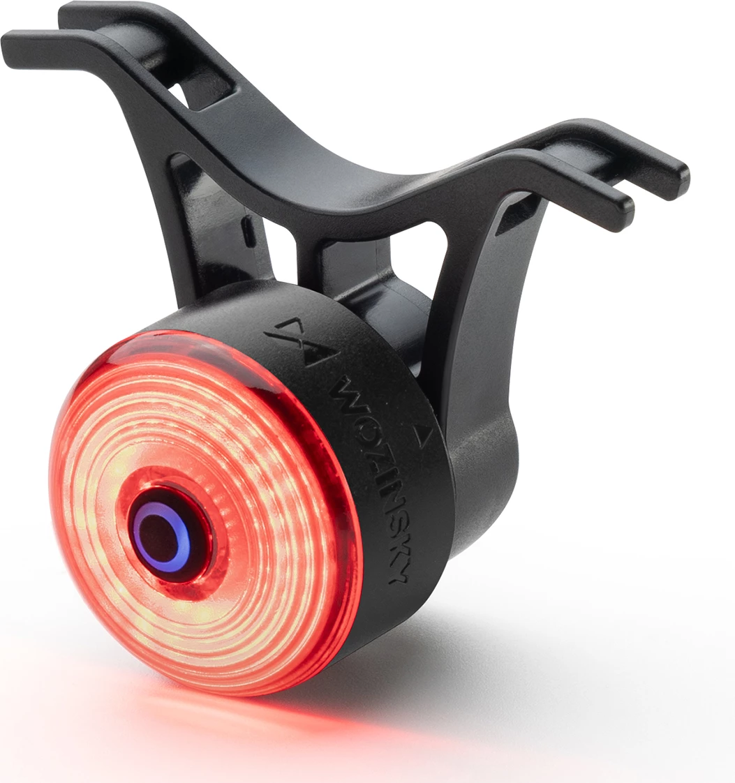 Drita të pasme biçiklete, Wozinsky, WIS-01, LED smart me sensor freni, 250 mAh, USB-C, rezistente ndaj ujit, e zezë, set 2 copë