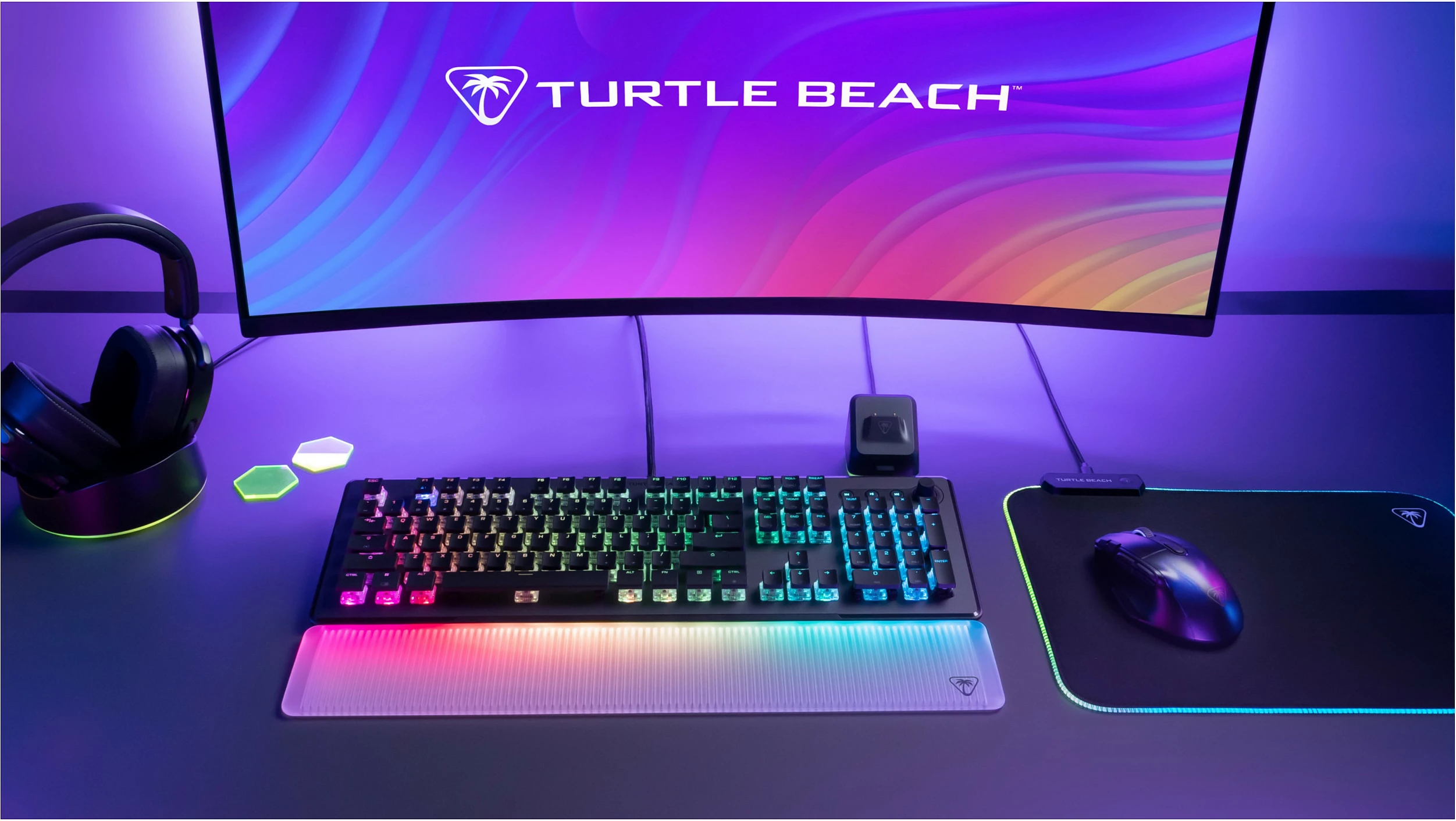 Tastierë gaming Turtle Beach Vulcan II Max, USB, full-size, RGB, QWERTZ (DE), e zezë