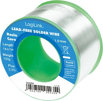 Tel saldimi LogiLink, pa plumb, 1.0 mm, 100 g