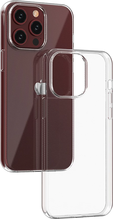 Mbështjellës Hurtel Ultra Clear për iPhone 15 Pro Max, Transparent