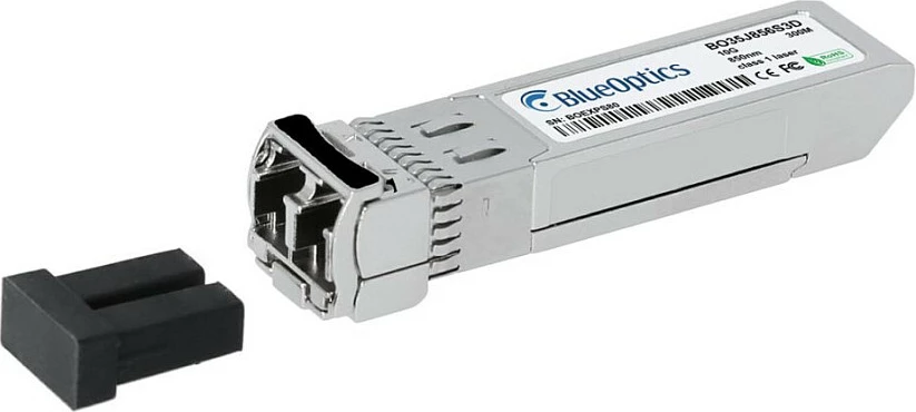 Modul SFP+ BlueOptics SFP-10G-SR-DE, 10GBASE-SR, 850nm, LC, MMF, 300m, argjend