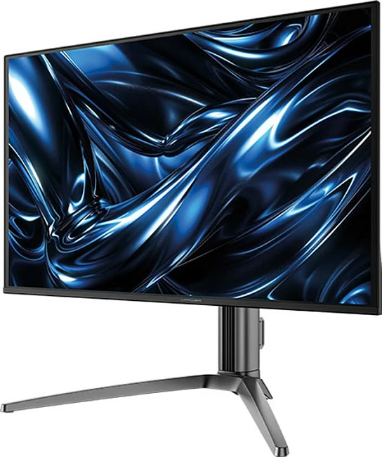 Monitor LC-Power LC-M27UO, 26.5", 4K UHD, QD-OLED, Adaptive Sync, altoparlantë, e zezë/argjendtë