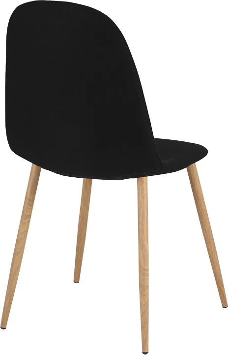 Tavolinë me karrige Bella-Balou, set 5 copë, MDF, ngjyrë e zezë, D120x73cm