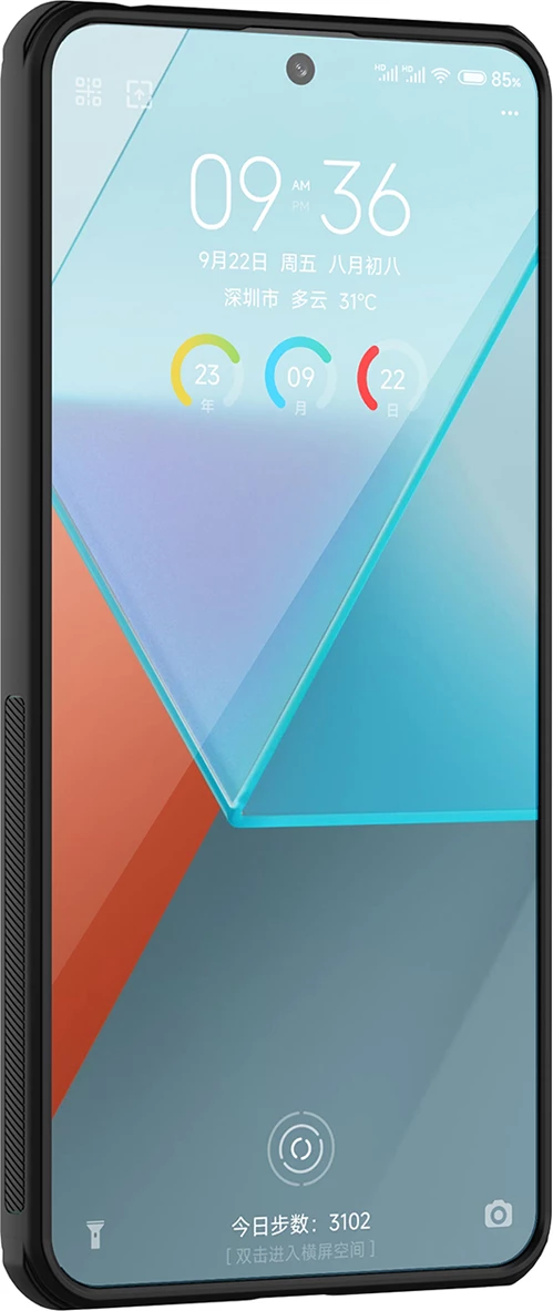 Mbështjellës Nillkin Super Frosted Shield Pro për Xiaomi Redmi Note 13 Pro 4G / Poco X6 5G, i zi