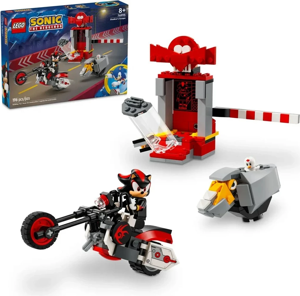 Set lodrash LEGO Sonic the Hedgehog Shadow the Hedgehog Escape 76995, për fëmijë, 1 minifigurë